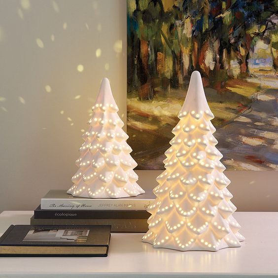 Decorate with homemade holiday luminaries.